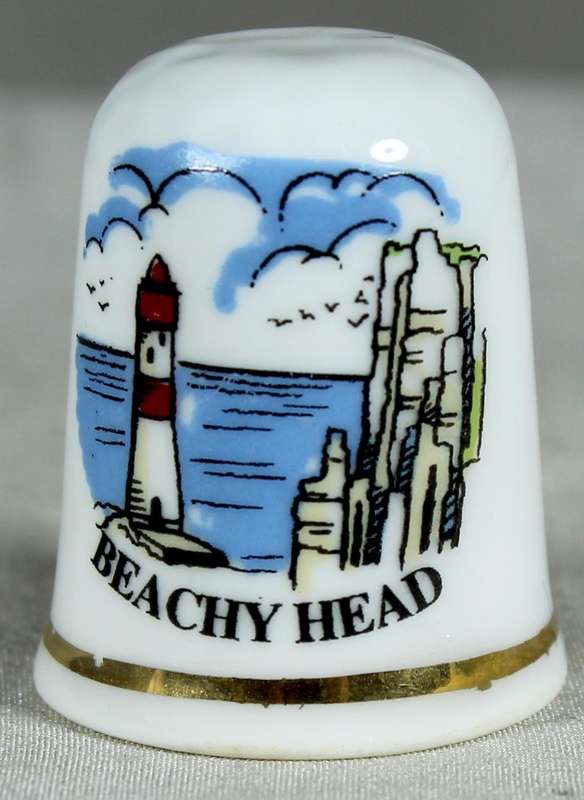 Bone China thimble - beachy head