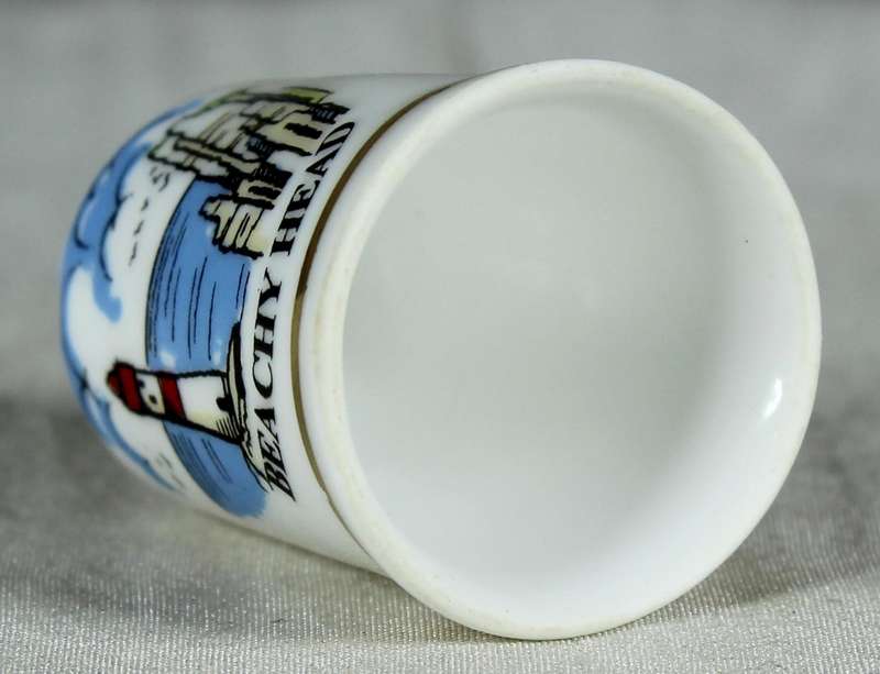 Bone China thimble - beachy head