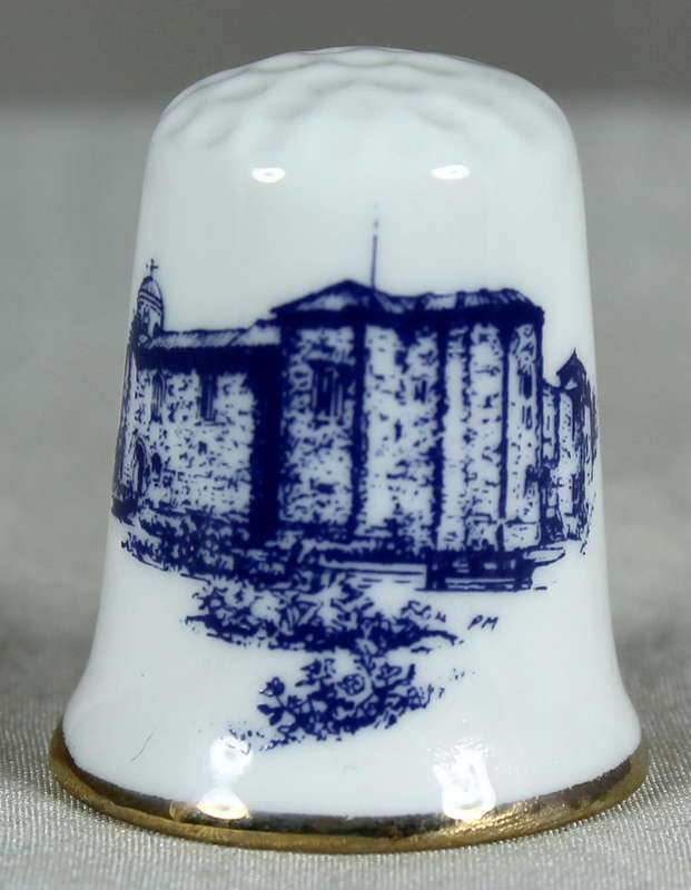 Bone China thimble - Colchester castle