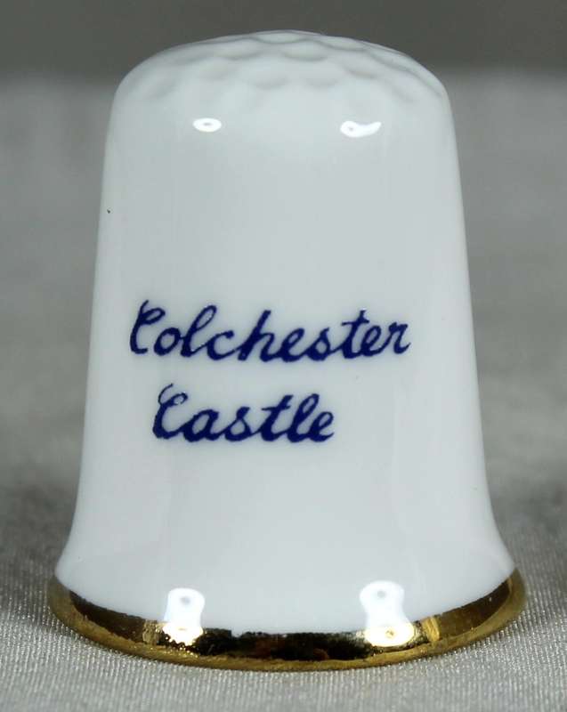 Bone China thimble - Colchester castle