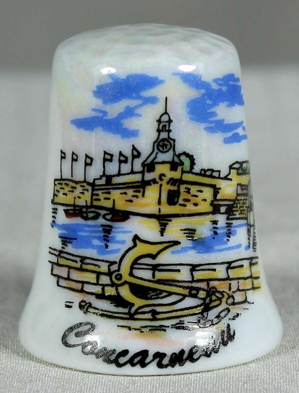 Bone China thimble - Concarneau