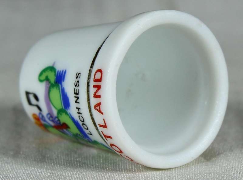 Bone China thimble - Loch Ness Scotland