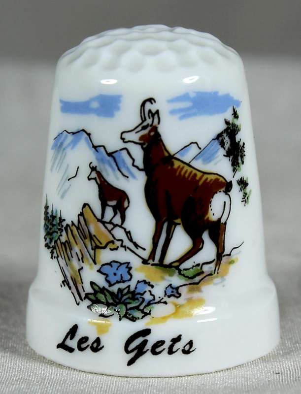 Bone China thimble - Les Gets