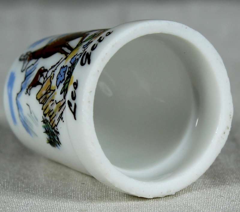 Bone China thimble - Les Gets
