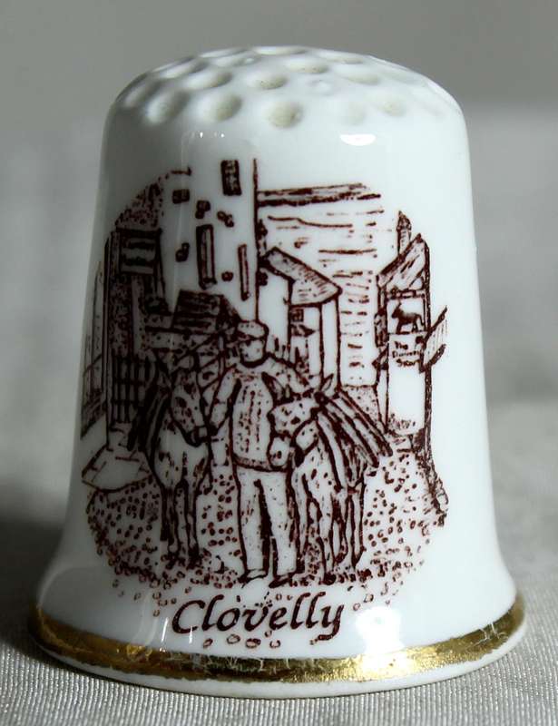 Bone China thimble - Clovelly