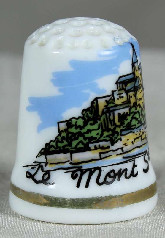 Bone China thimble - Le Mont St Michel