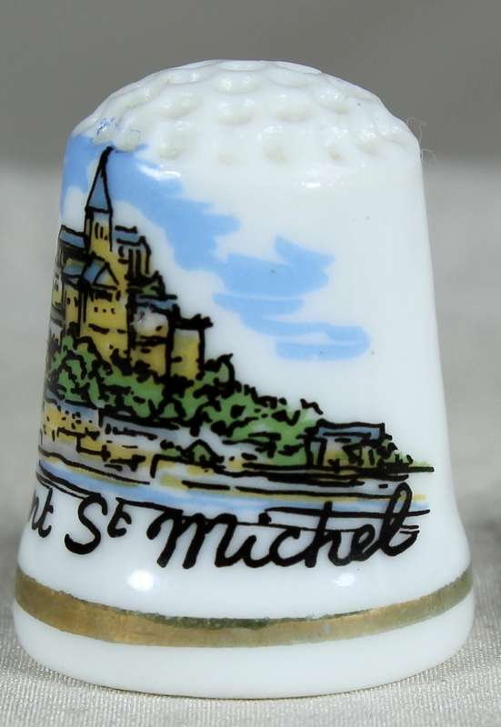 Bone China thimble - Le Mont St Michel