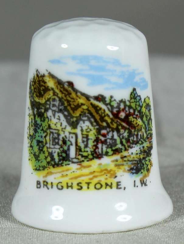 Bone China thimble - Brighstone I.W