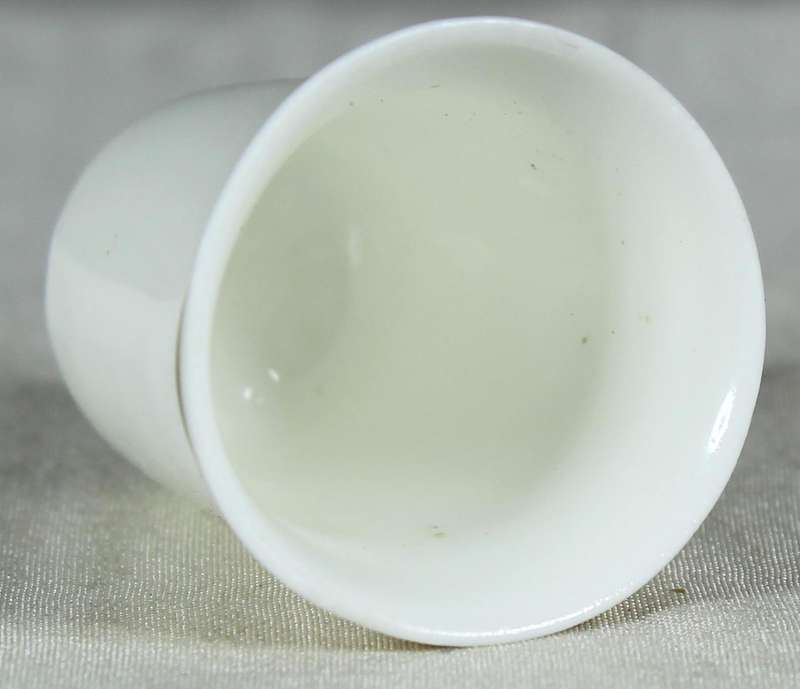 Bone China thimble - blank with gold rim