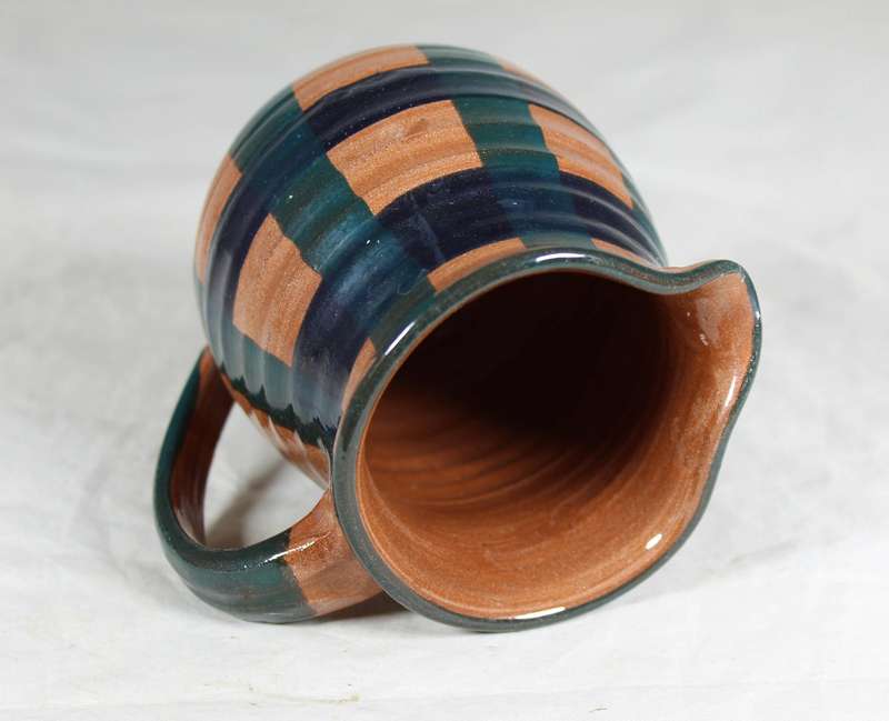 Milk jug with cross hatch pattern