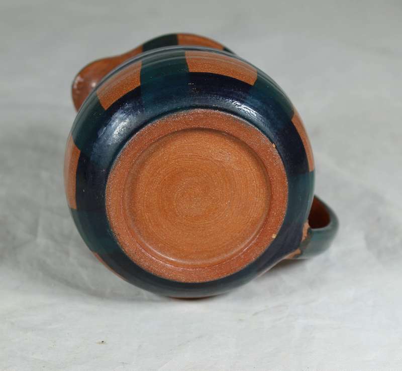 Milk jug with cross hatch pattern