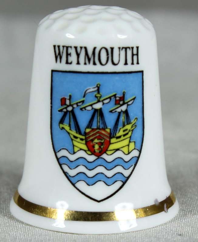 Bone China thimble - Weymouth