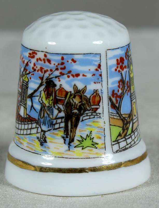 Bone China thimble - Algarve - Portugal
