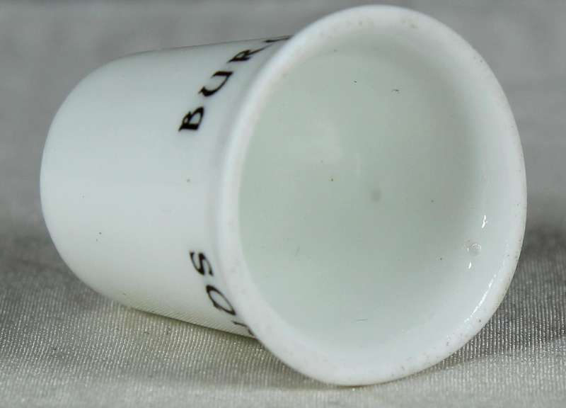 Bone China thimble - Bury St. Edmunds