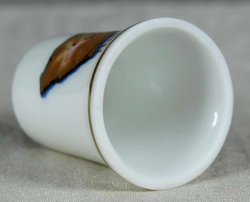 Bone China thimble - Tenerife