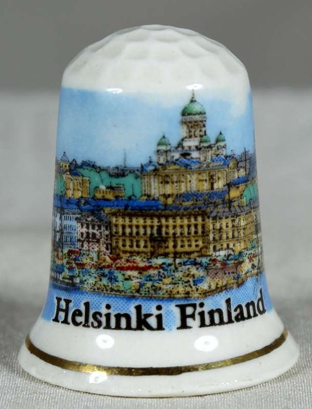 Bone China thimble - Helsinki, Finland