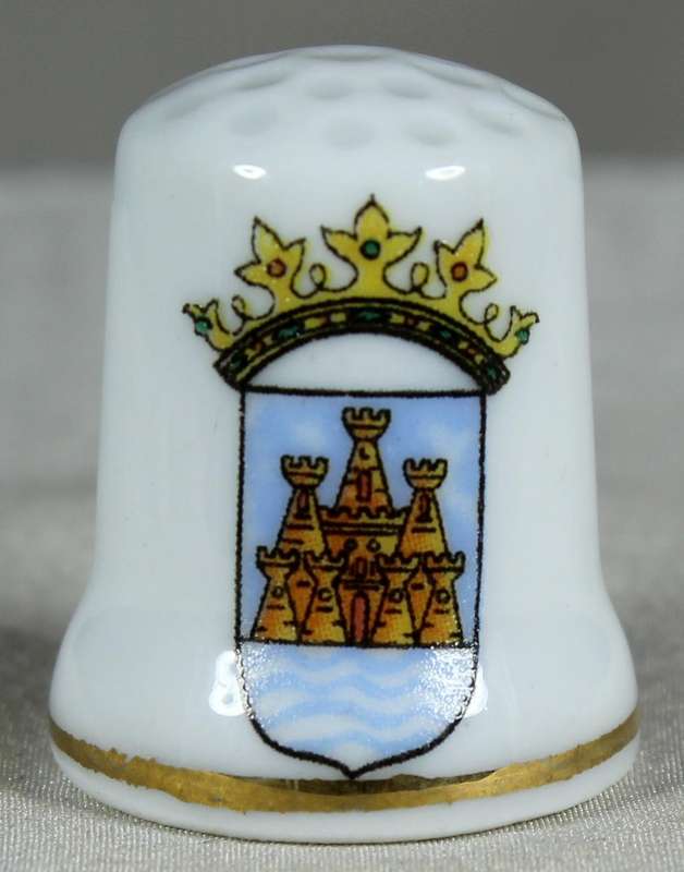 Bone China thimble - Rdo. de Ibiza