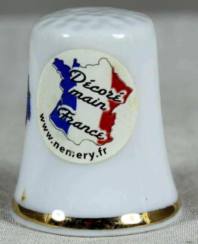Bone China thimble - Bordeaux