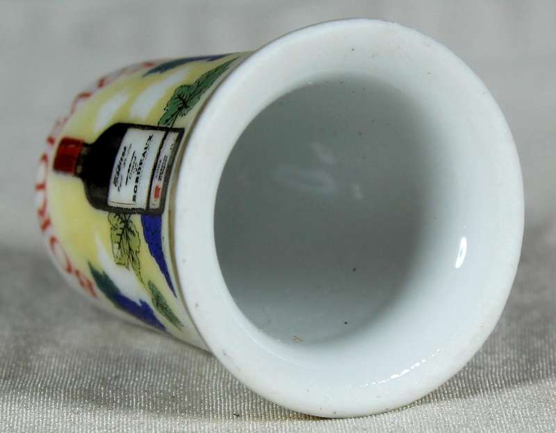 Bone China thimble - Bordeaux