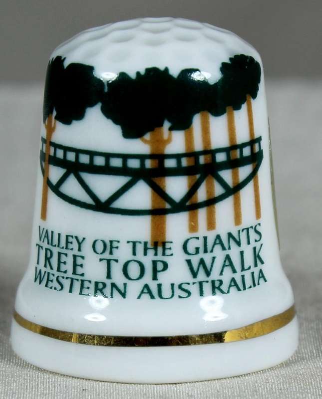 Bone China thimble - valley of the giants - Australia
