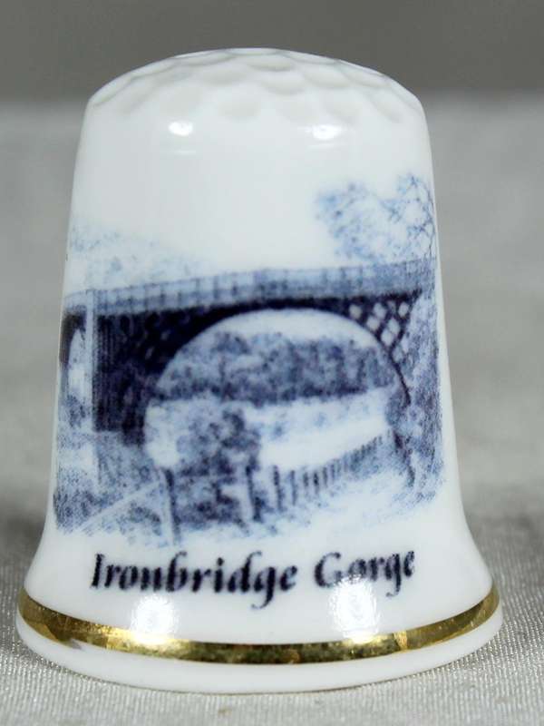 Bone China thimble - Ironbridge Gorge