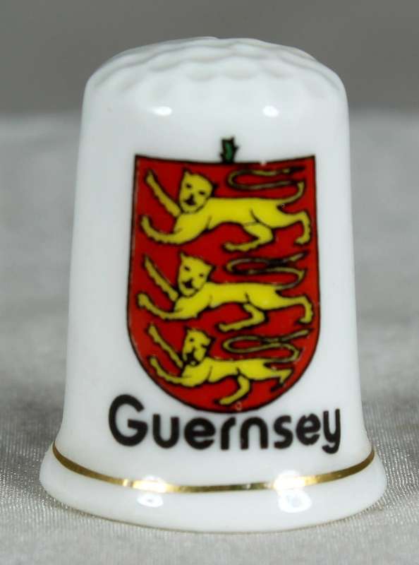 Bone China thimble - Guernsey