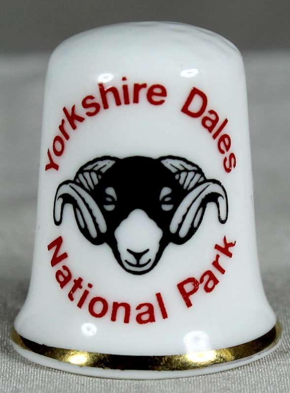 Bone China thimble - Yorkshire Dales national park