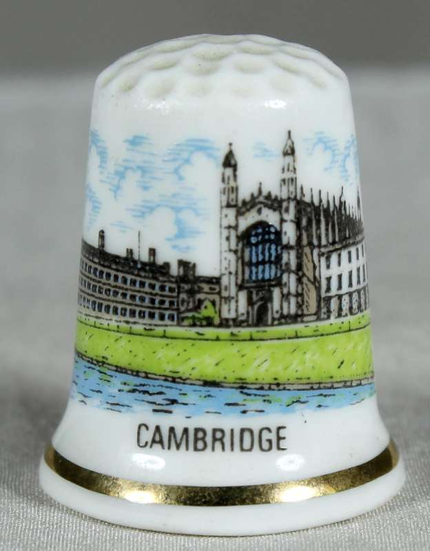 Bone China thimble - Cambridge