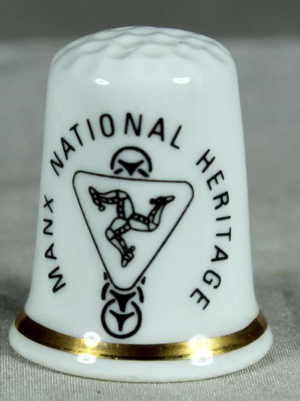 Bone China thimble - Castle Rushen
