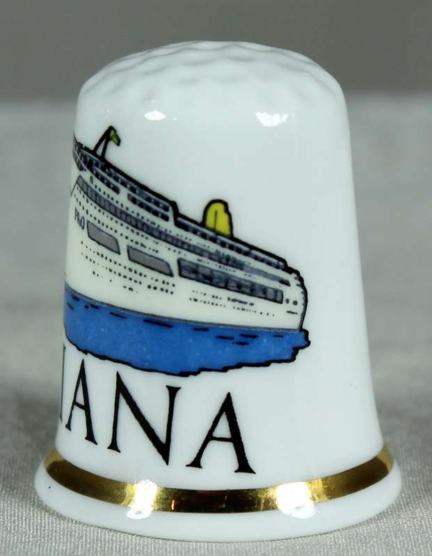 Bone China thimble - Oriana