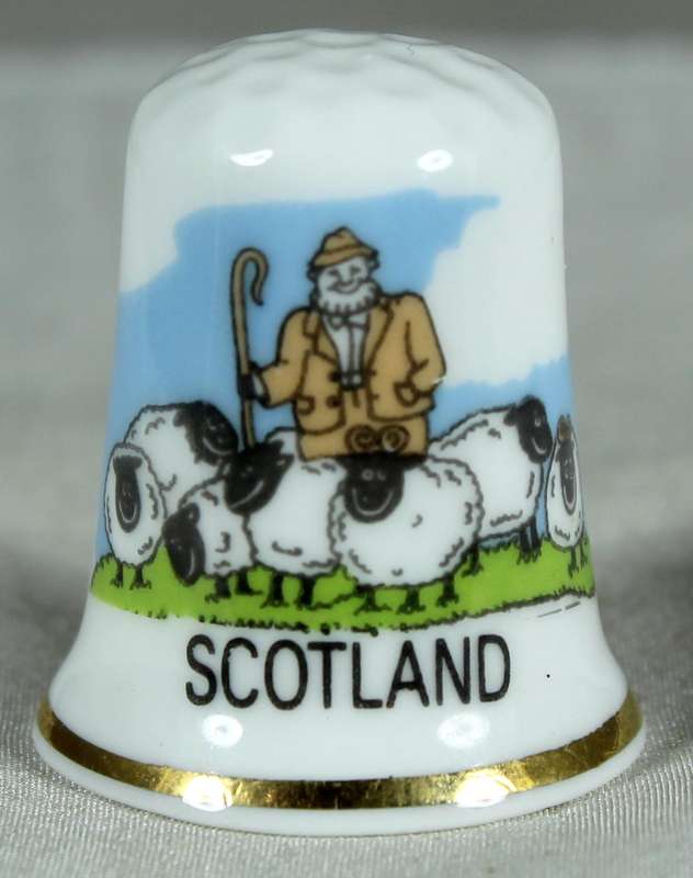 Bone China thimble - Scotland