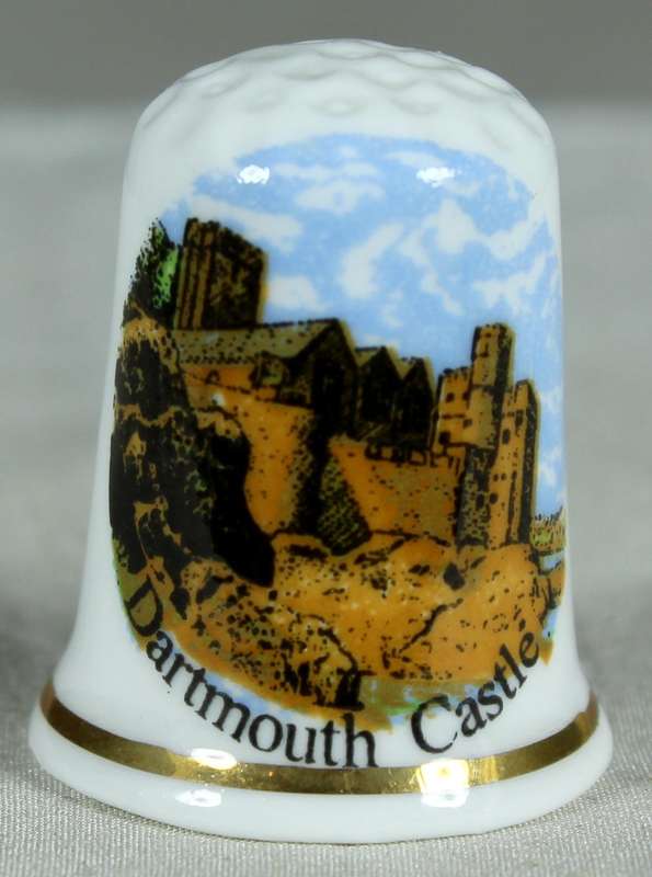 Bone China thimble - Dartmouth Castle