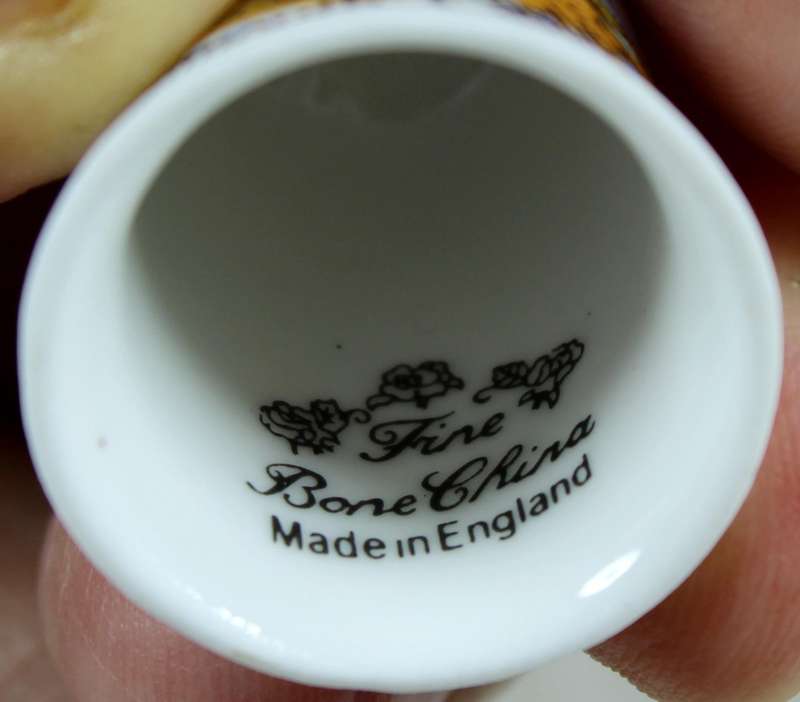 Bone China thimble - Dartmouth Castle