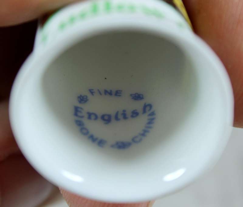 Bone China thimble - Ludlow Castle