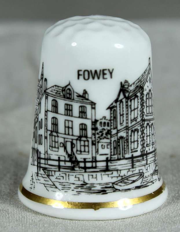 Bone China thimble - Fowey