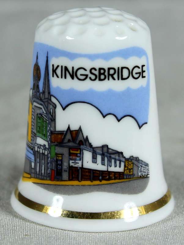 Bone China thimble - Kings Bridge - Gift Galore Devon