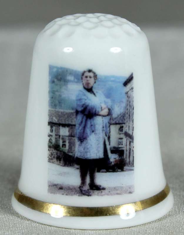 Bone China thimble - Kathy Staff - Nora Batty