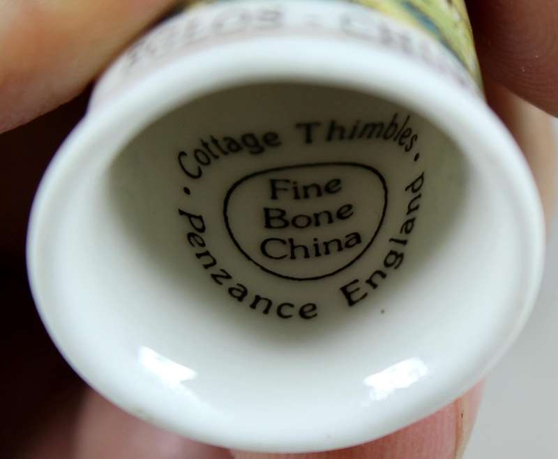 Bone China thimble - Eglos Church - Cottage Thimbles
