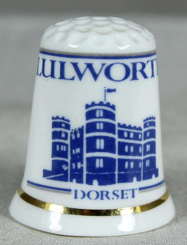 Bone China thimble - Lulworth Dorset - Sights of Briatin