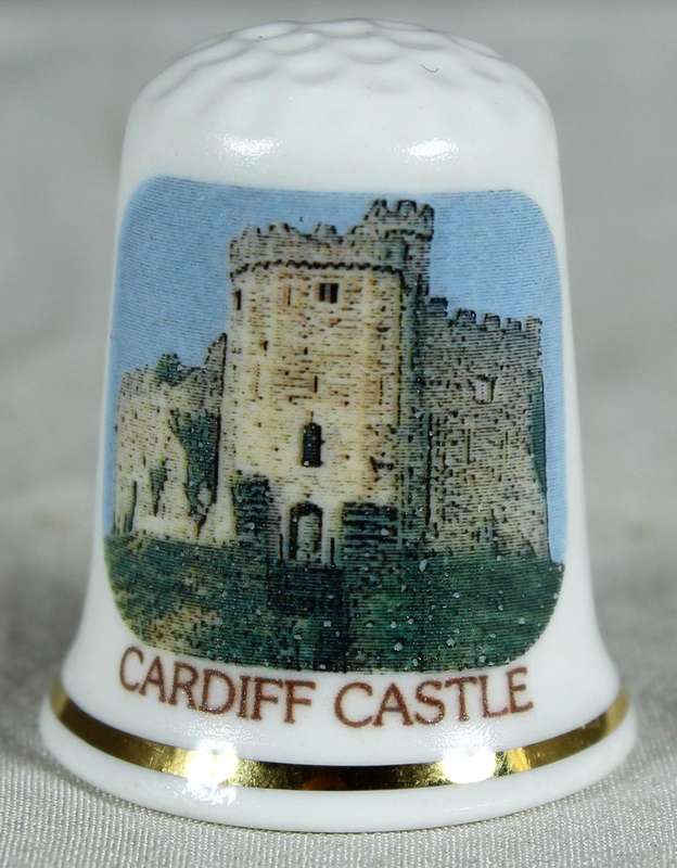 Bone China thimble - Cardiff Castle
