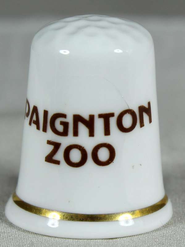 Bone China thimble - Paignton Zoo - Fenton