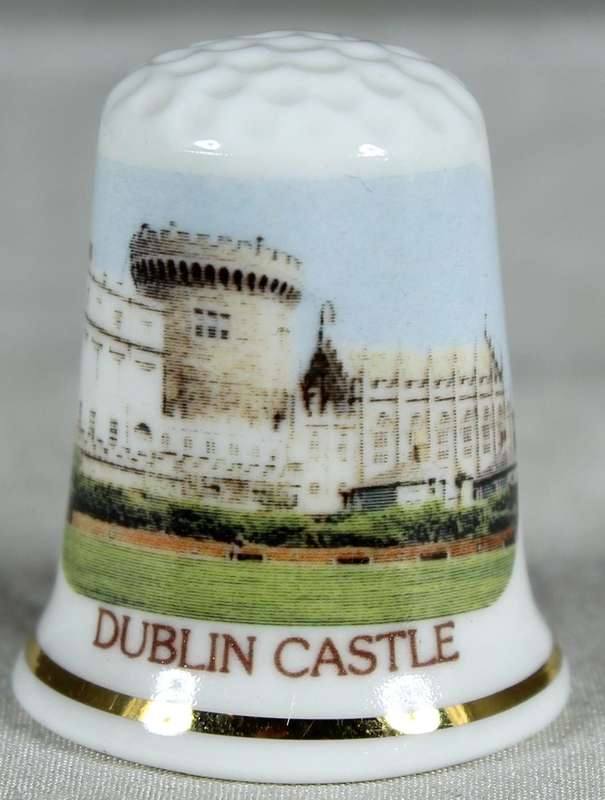 Bone China thimble - Dublin Castle - Cottage Thimbles