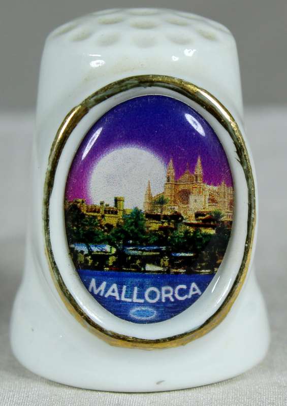 Bone China thimble - Mallorca