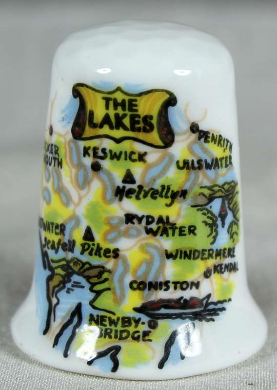Bone China thimble - The Lakes