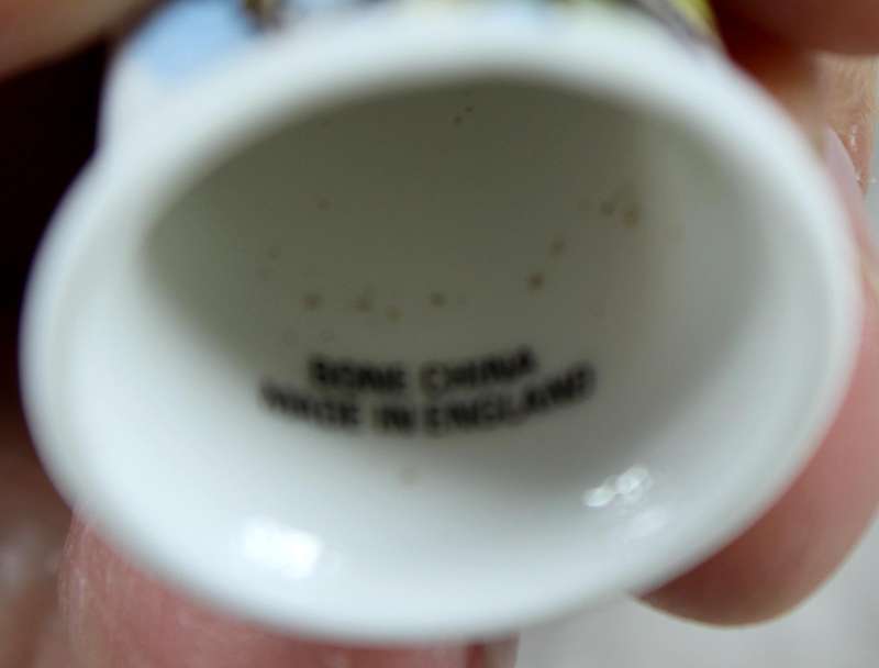 Bone China thimble - The Lakes