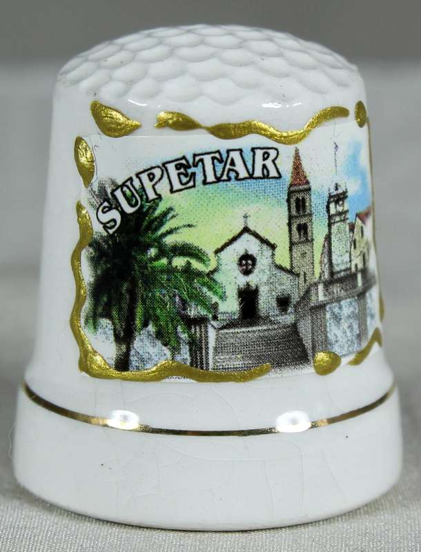Bone China thimble - Supetar
