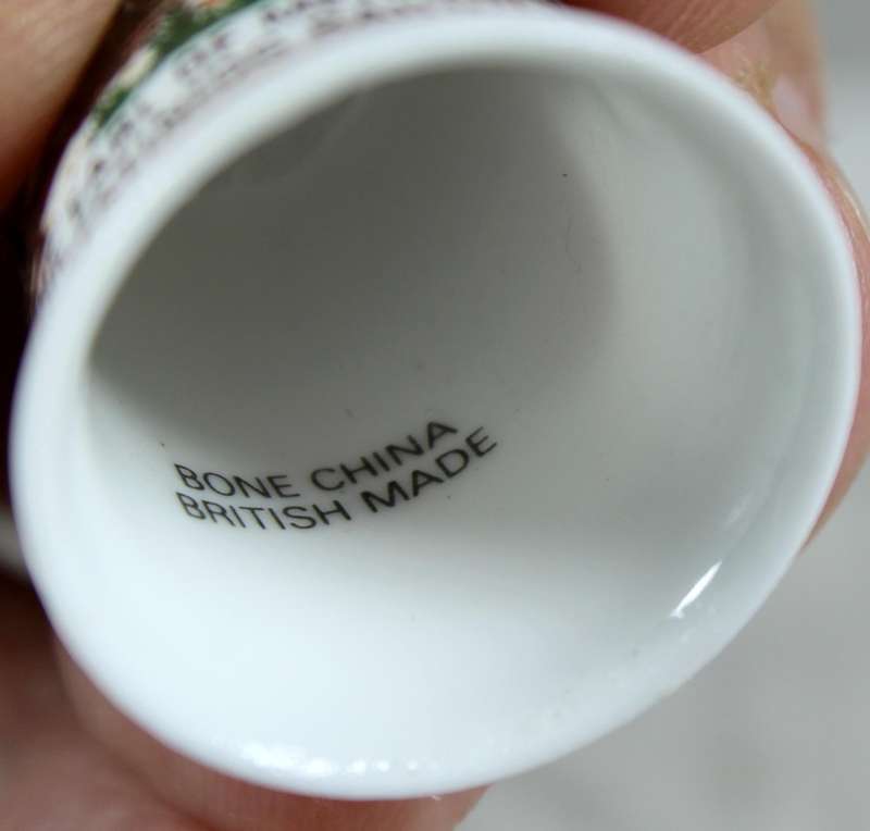 Bone China thimble - The Earl of Merioneth Ffestiniog railway
