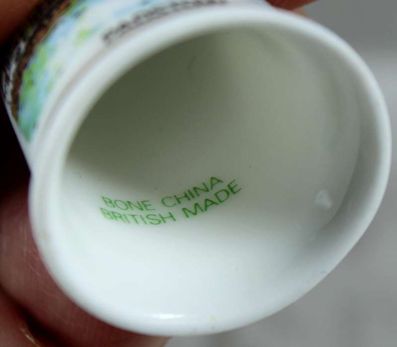Bone China thimble - Padstow