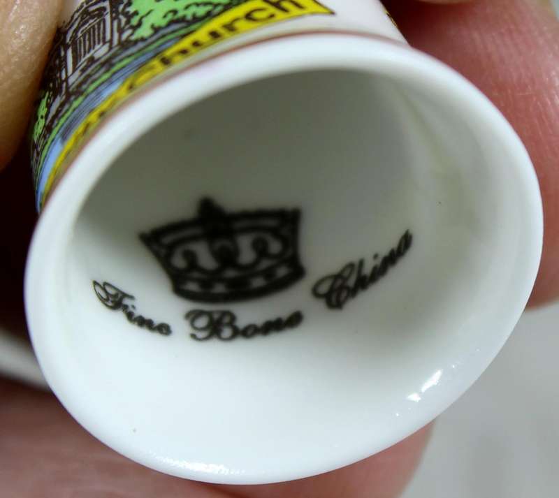 Bone China thimble - Stratford upon Avon - Holy Trinity Church