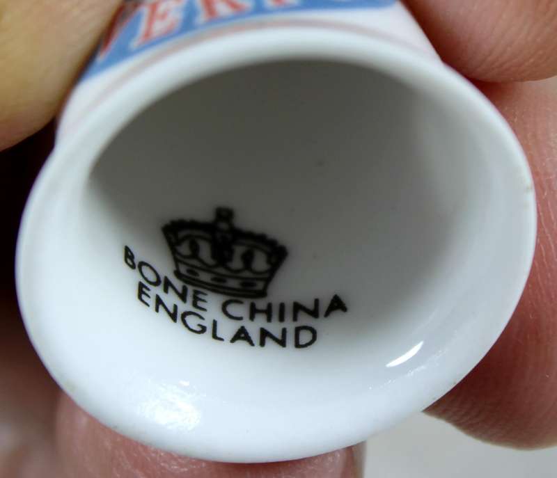 Bone China thimble - Albert Dock Liverpool